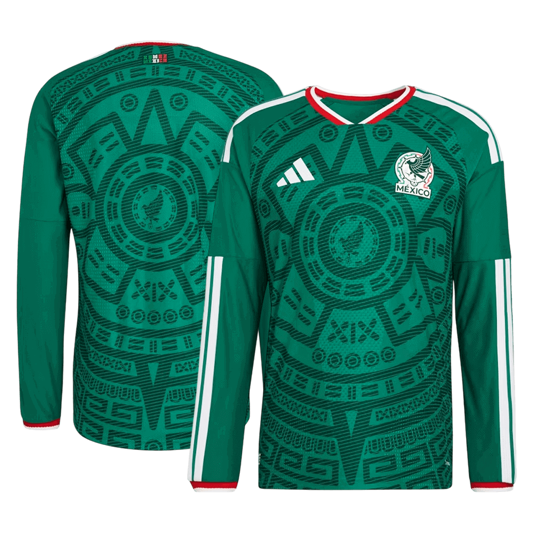 Camiseta de fútbol local de manga larga de México 2026
