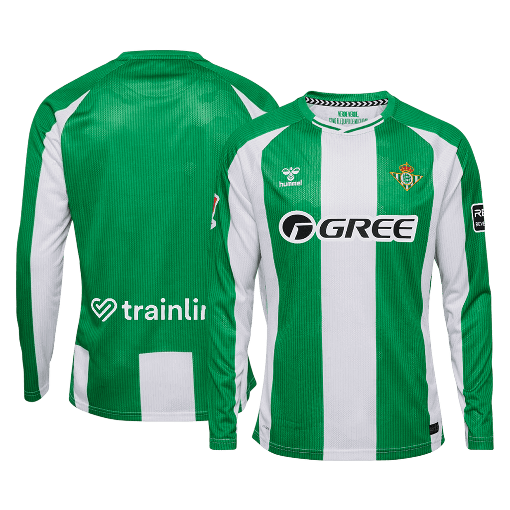Camiseta de fútbol local de manga larga del Real Betis 2025/26