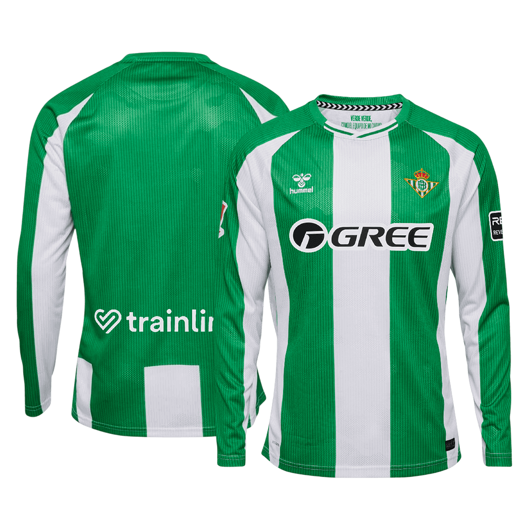 Camiseta de fútbol local de manga larga del Real Betis 2025/26
