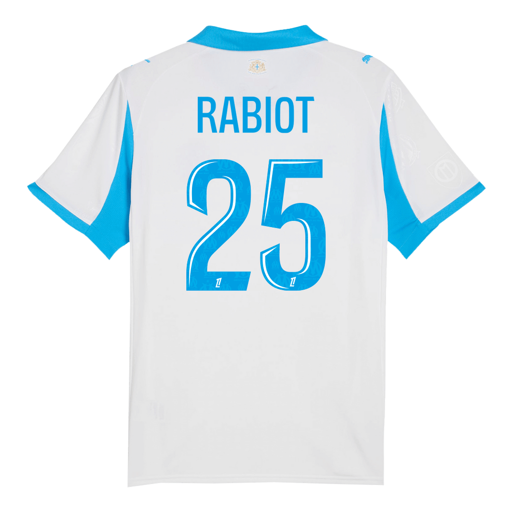 Maillot de foot Marseille RABIOT #25 Domicile 2025/26