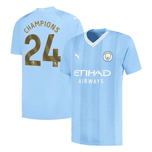 Manchester City CHAMPIONS #24 Home Jersey 2023/24 - Football Shirt | SmartJerseys | Official Quality