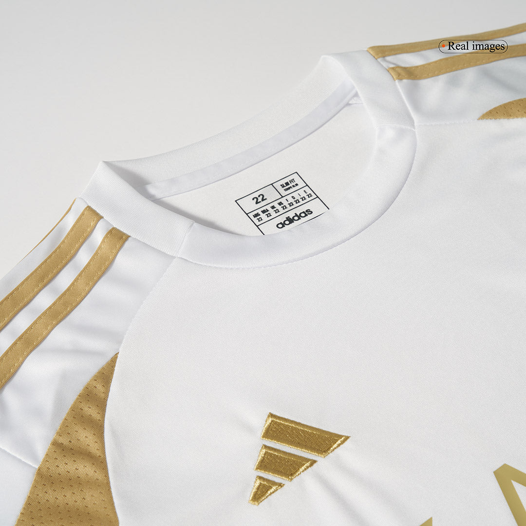 Camiseta de fútbol visitante número 7 de Al Nassr Ronaldo 2024/25 para niños (camiseta y pantalón corto)