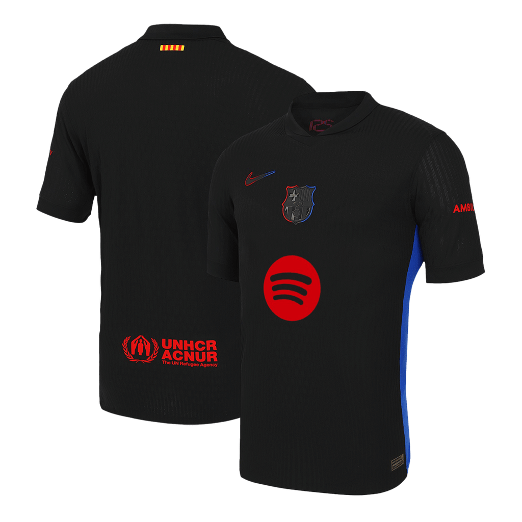 Barcelona Away Soccer Jersey Authentic 2024/25 - Spotify Logo Without Text