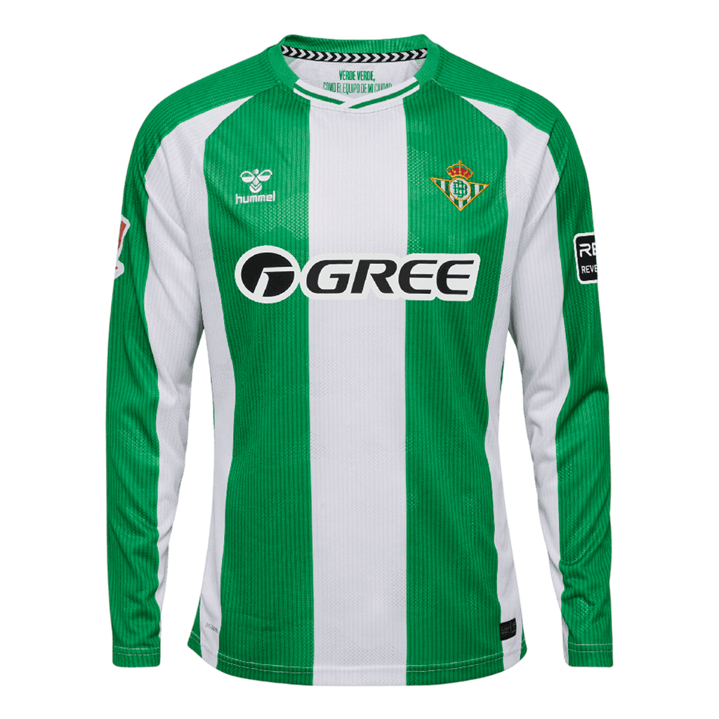 Camiseta de fútbol local de manga larga del Real Betis 2025/26