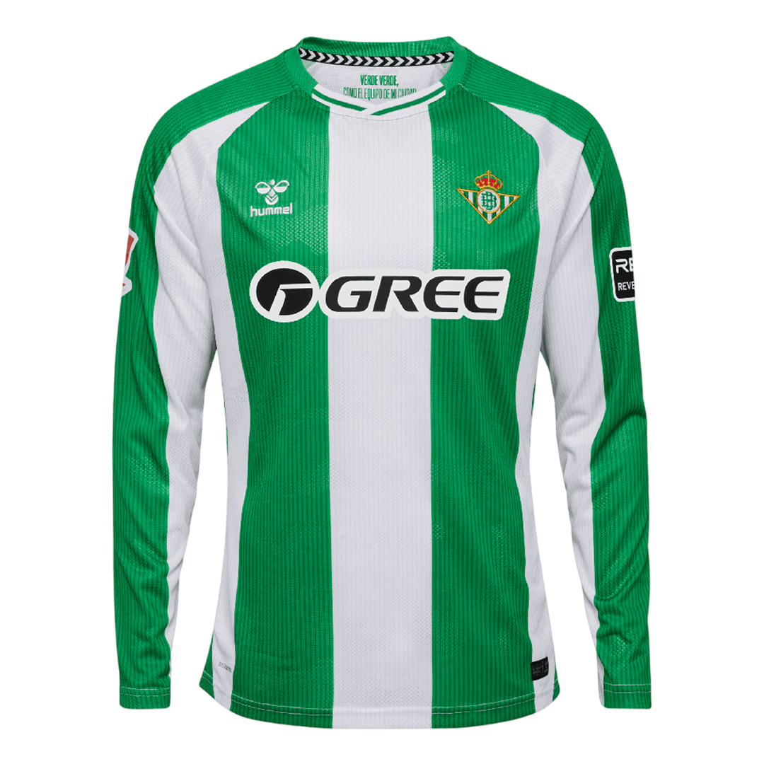 Camiseta de fútbol local de manga larga del Real Betis 2025/26