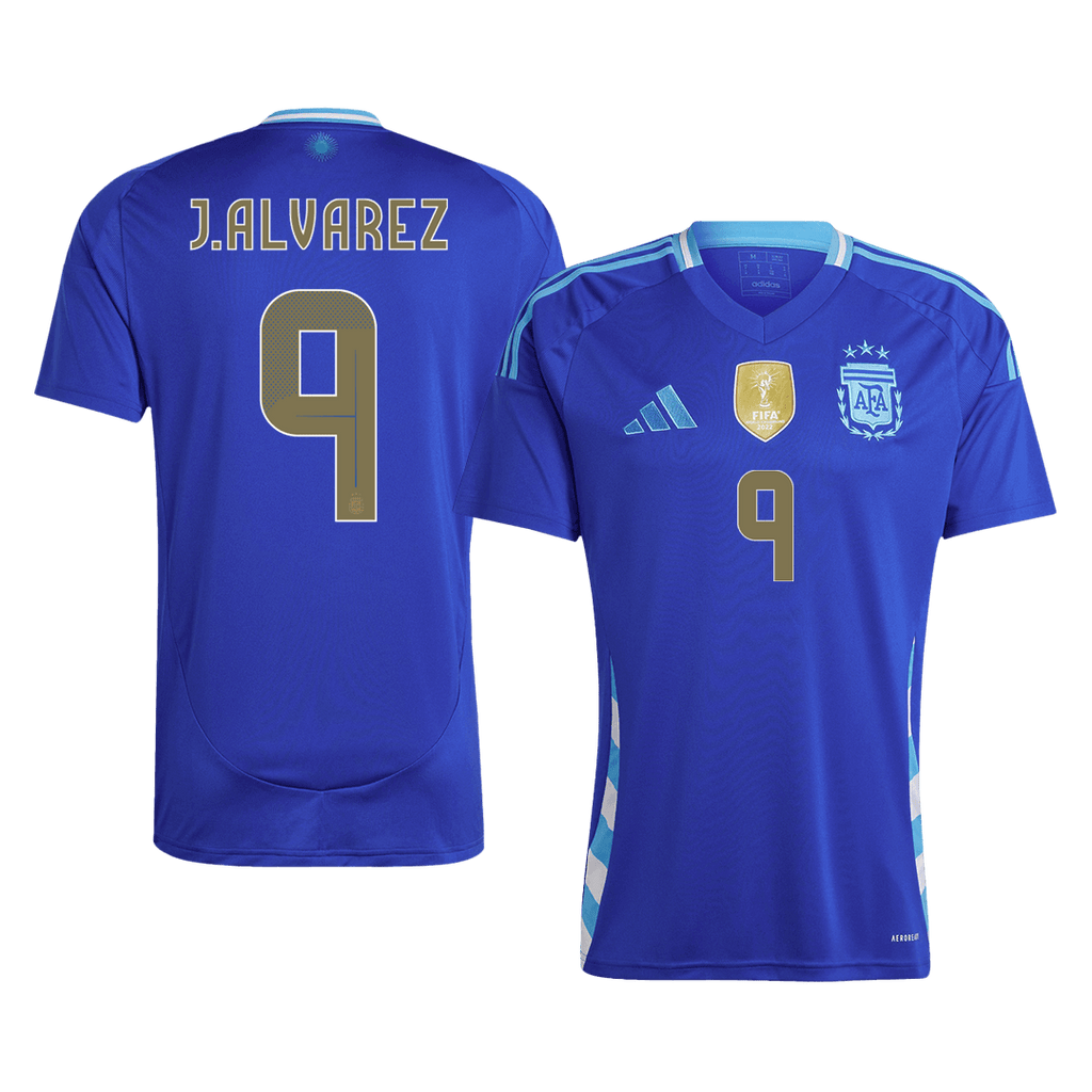 Argentina J.ALVAREZ #9 Away Soccer Jersey 2024 - Football Shirt | SmartJerseys | Official Quality