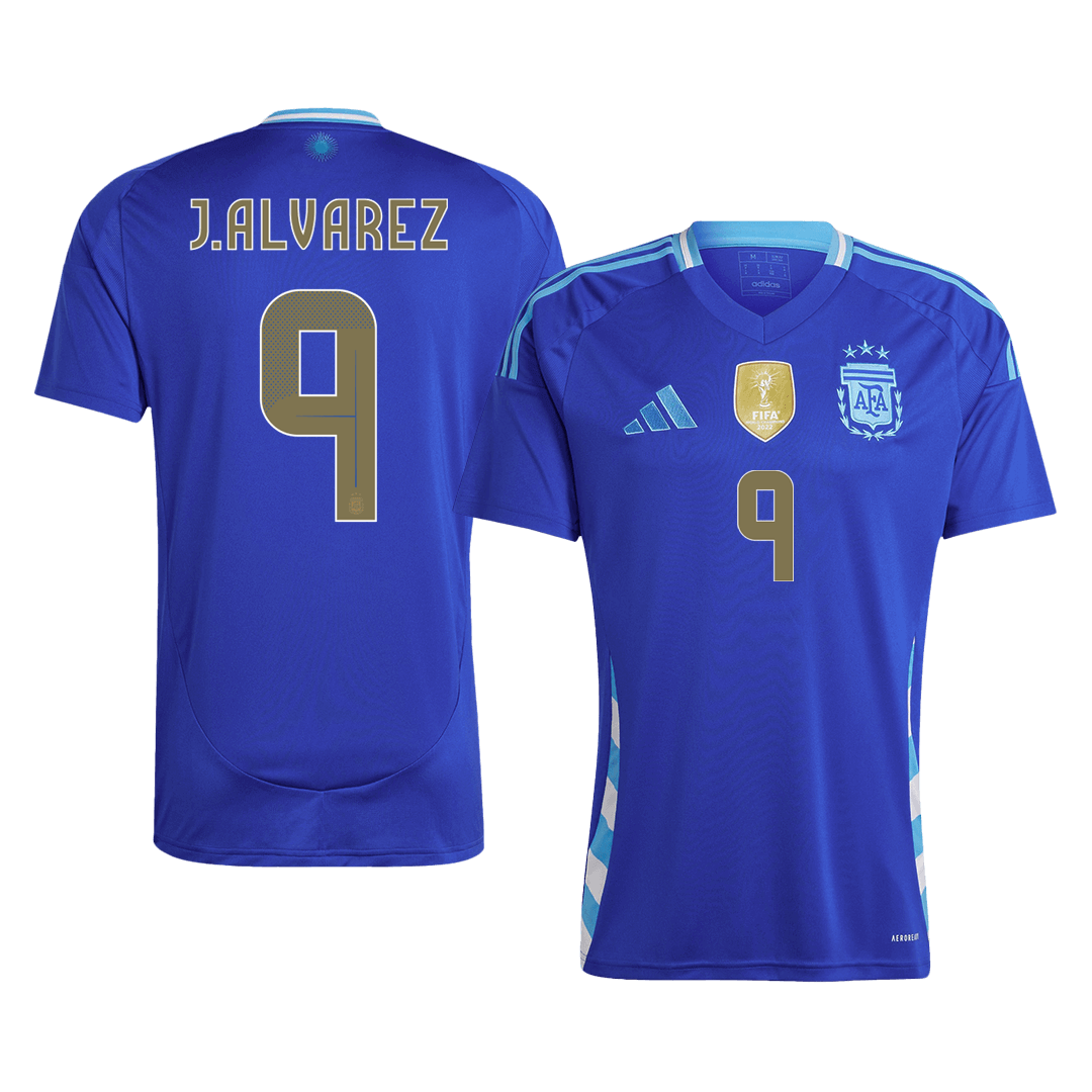 Argentina J.ALVAREZ #9 Away Soccer Jersey 2024 - Football Shirt | SmartJerseys | Official Quality