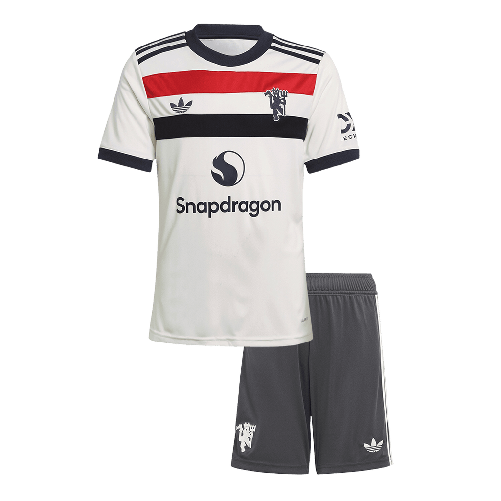 Manchester United Third Away Soccer Jersey Kit  Kids(Jersey+Shorts) - Football Shirt | SmartJerseys | Official Quality