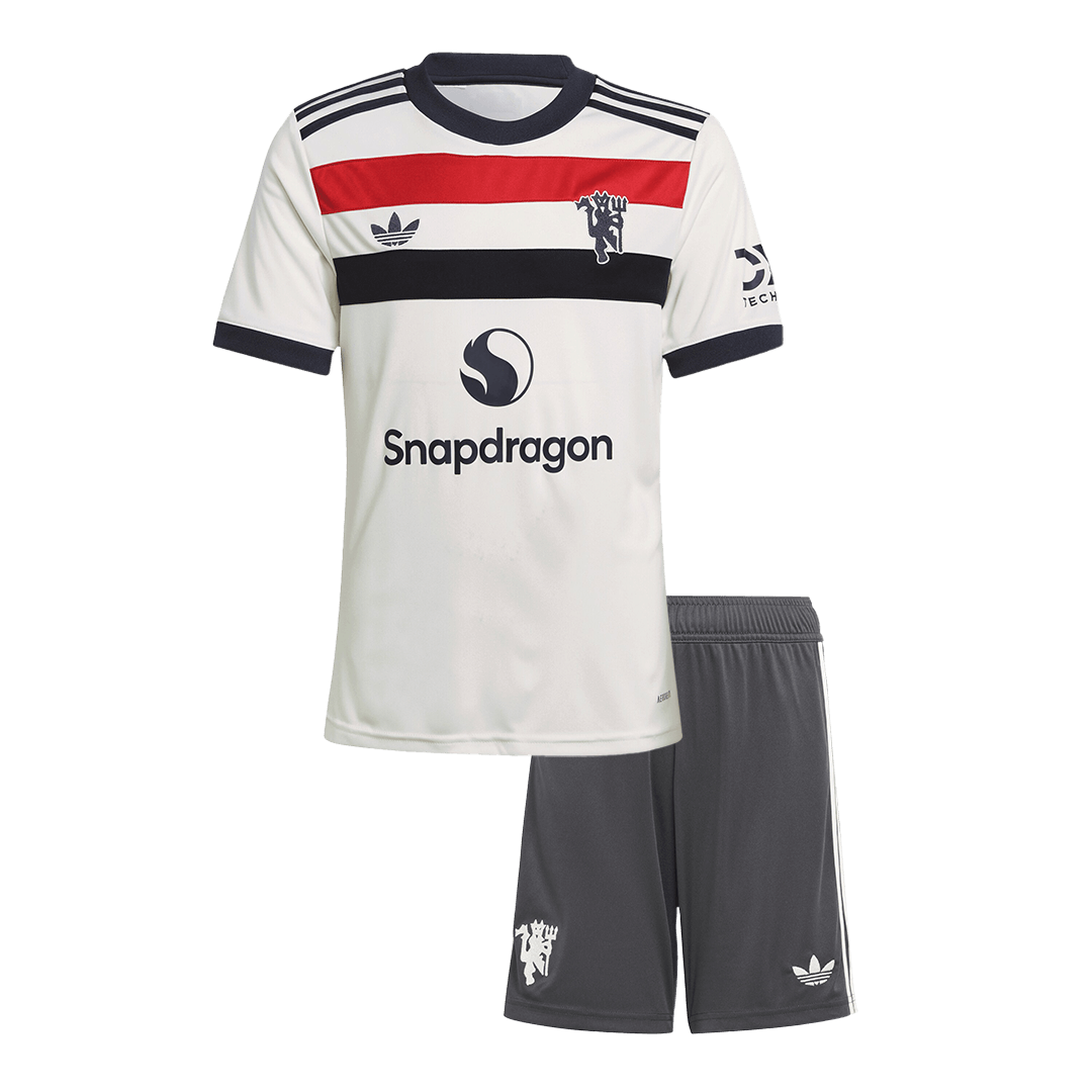 Manchester United Third Away Soccer Jersey Kit  Kids(Jersey+Shorts) - Football Shirt | SmartJerseys | Official Quality