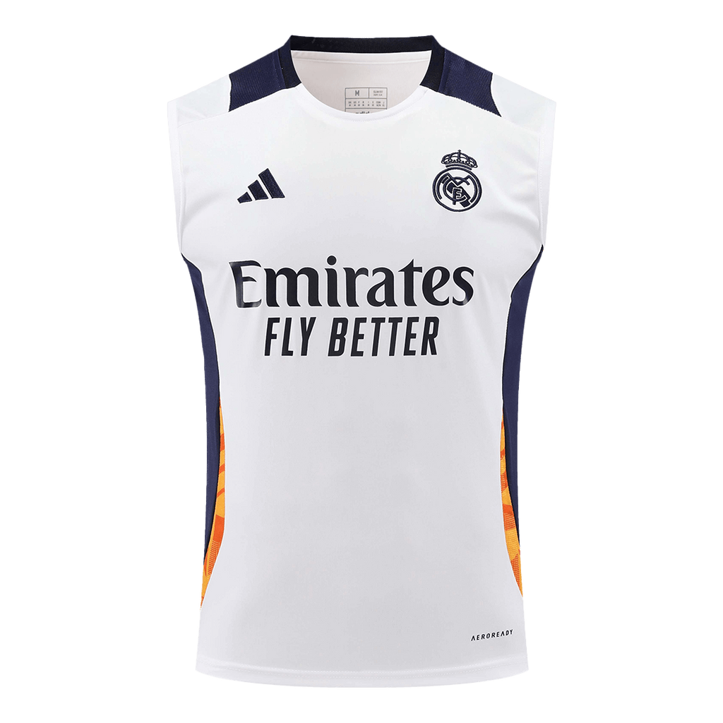 Real Madrid Pre-Match Sleeveless Soccer Jersey 2024/25 - Football Shirt | SmartJerseys | Official Quality