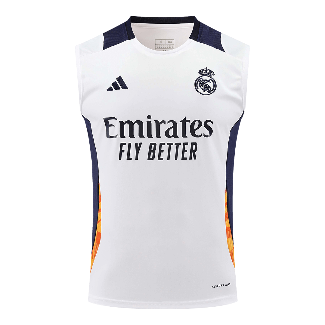 Real Madrid Pre-Match Sleeveless Soccer Jersey 2024/25 - Football Shirt | SmartJerseys | Official Quality