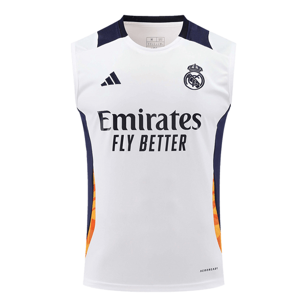 Real Madrid Pre-Match Sleeveless Soccer Jersey 2024/25 - Football Shirt | SmartJerseys | Official Quality
