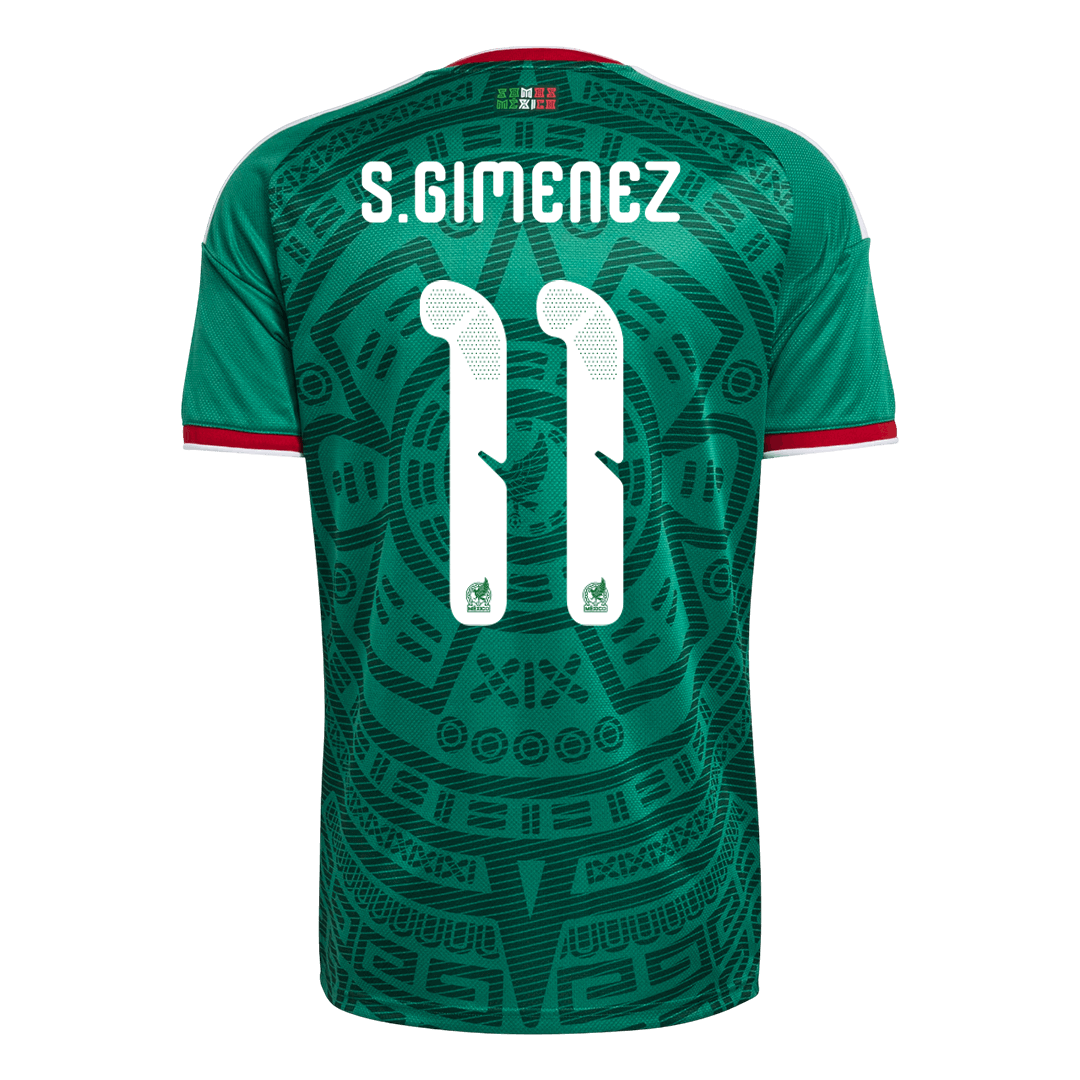 S.GIMENEZ#11 Mexico Home Soccer Jersey World Cup 2026 Green