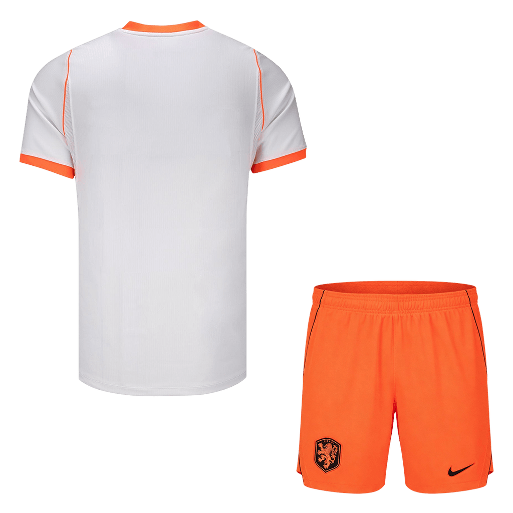 Netherlands Away Soccer Jersey Kit (Jersey+Shorts) World Cup 2026 Orange&White