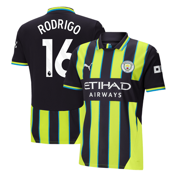 Manchester City RODRIGO #16 Away Soccer Jersey 2024/25 - Football Shirt | SmartJerseys | Official Quality