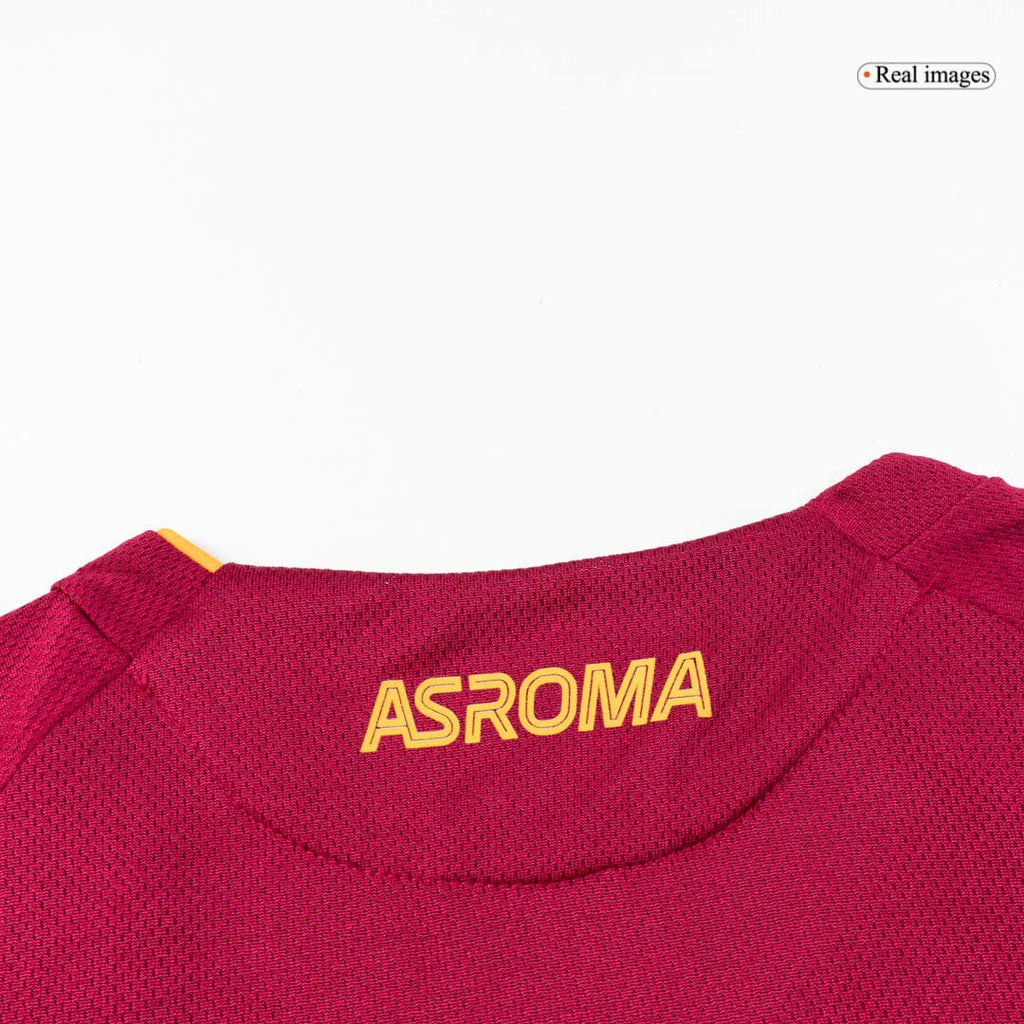 Camiseta de fútbol local de la Roma 25/26 auténtica, roja