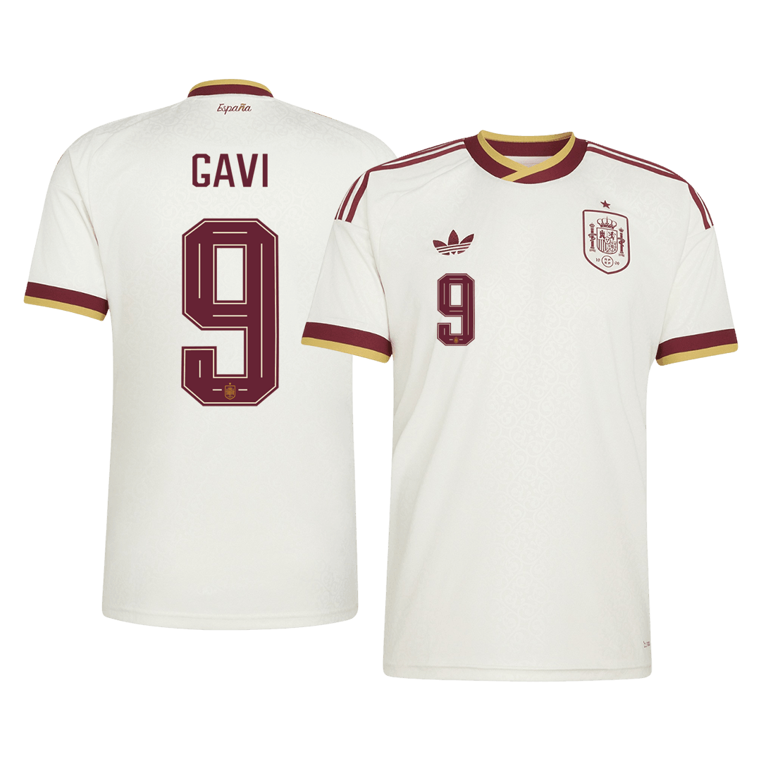 GAVI #9 Spain Away Soccer Jersey World Cup 2026 White