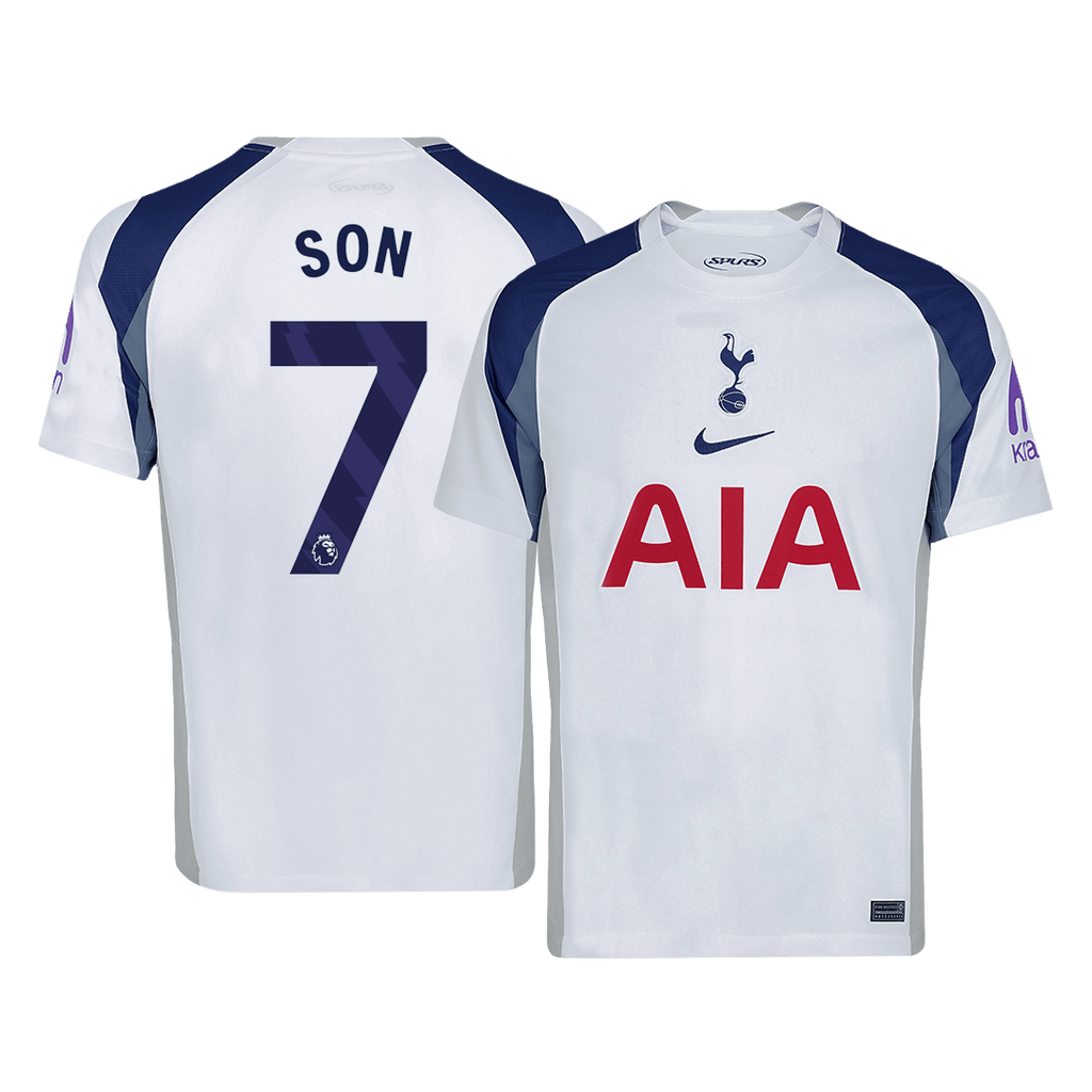 SON #7 Tottenham Hotspur Home Soccer Jersey 2025/26 White - Football Shirt | SmartJerseys | Official Quality