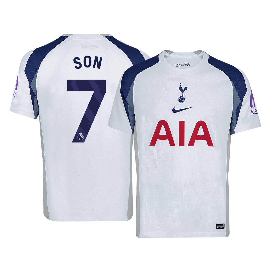 SON #7 Tottenham Hotspur Home Soccer Jersey 2025/26 White - Football Shirt | SmartJerseys | Official Quality