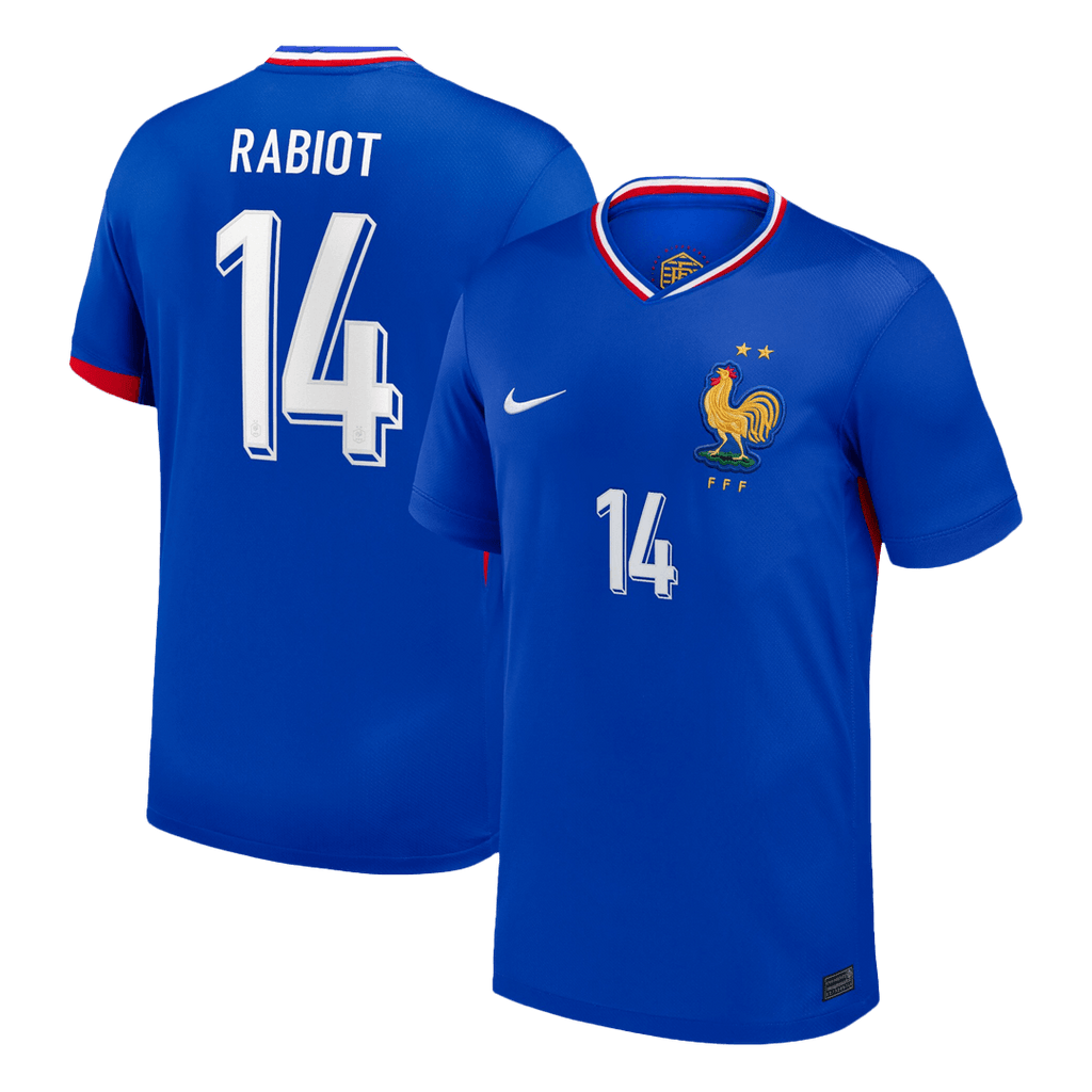 RABIOT #14 France Euro Home Soccer Jersey 2024 Blue - Football Shirt | SmartJerseys | Official Quality