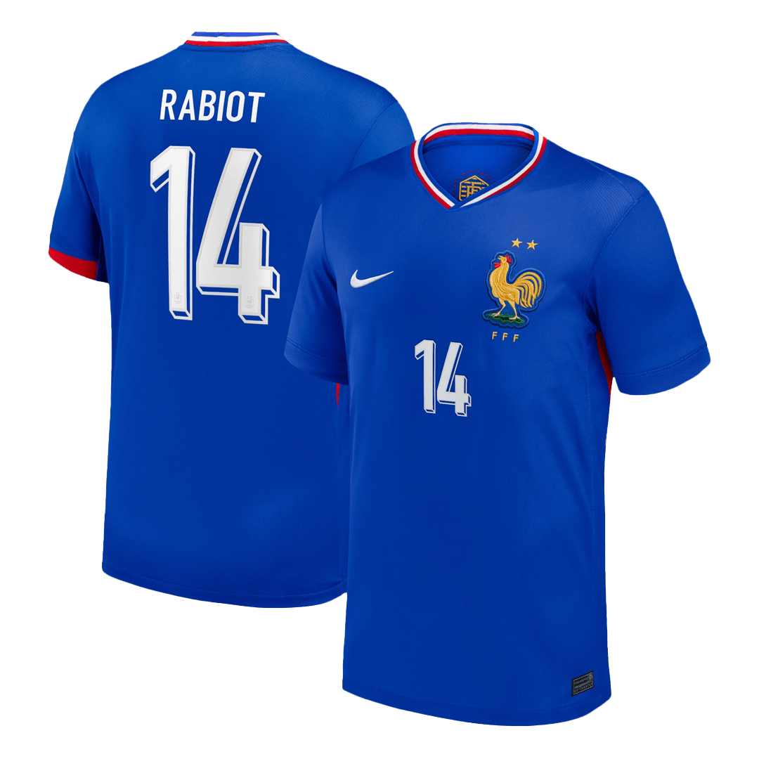RABIOT #14 France Euro Home Soccer Jersey 2024 Blue - Football Shirt | SmartJerseys | Official Quality