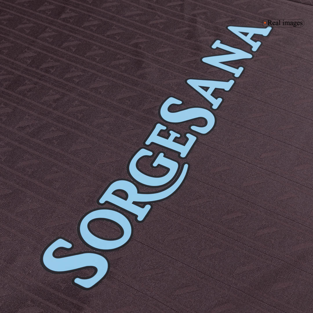 Camiseta de fútbol auténtica de visitante del Napoli 25/26, color negro