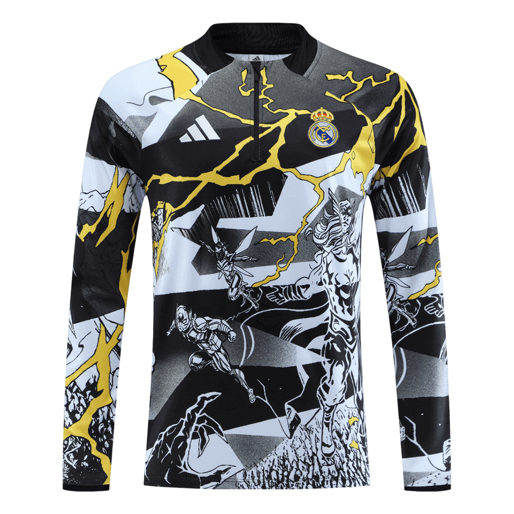 Real Madrid Sweatshirt Kit 2025/26 - Black (Top+Pants)