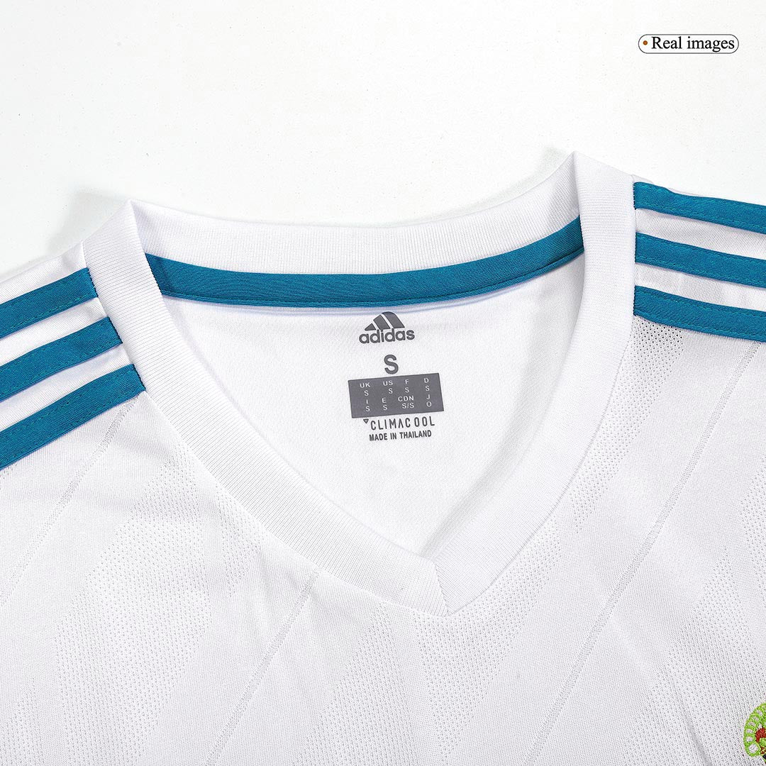 17/18 Real Madrid Home White Retro Jerseys Shirt(Player Version)