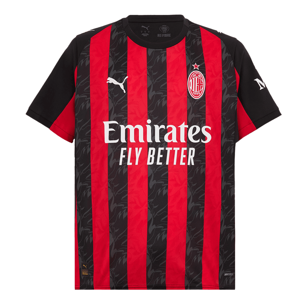 AC Milan Home Soccer Jersey 2025/26 Red&Black - Football Shirt | SmartJerseys | Official Quality