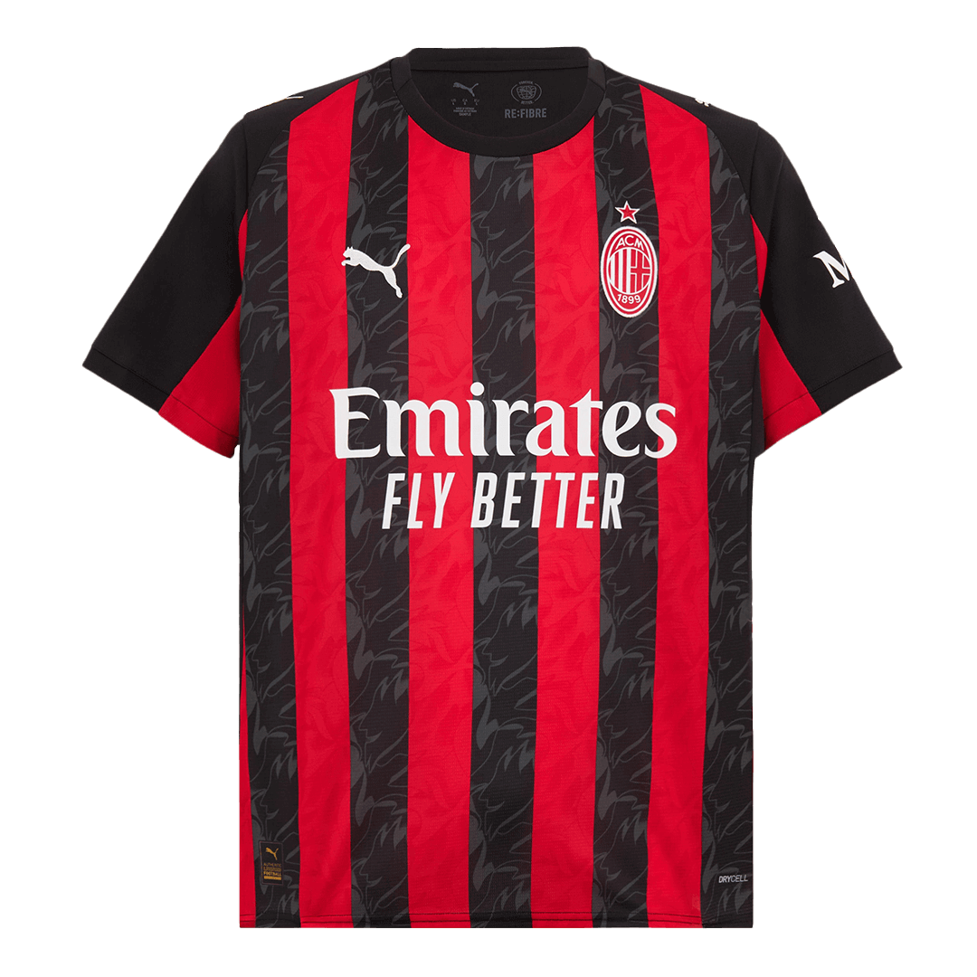 AC Milan Home Soccer Jersey 2025/26 Red&Black - Football Shirt | SmartJerseys | Official Quality