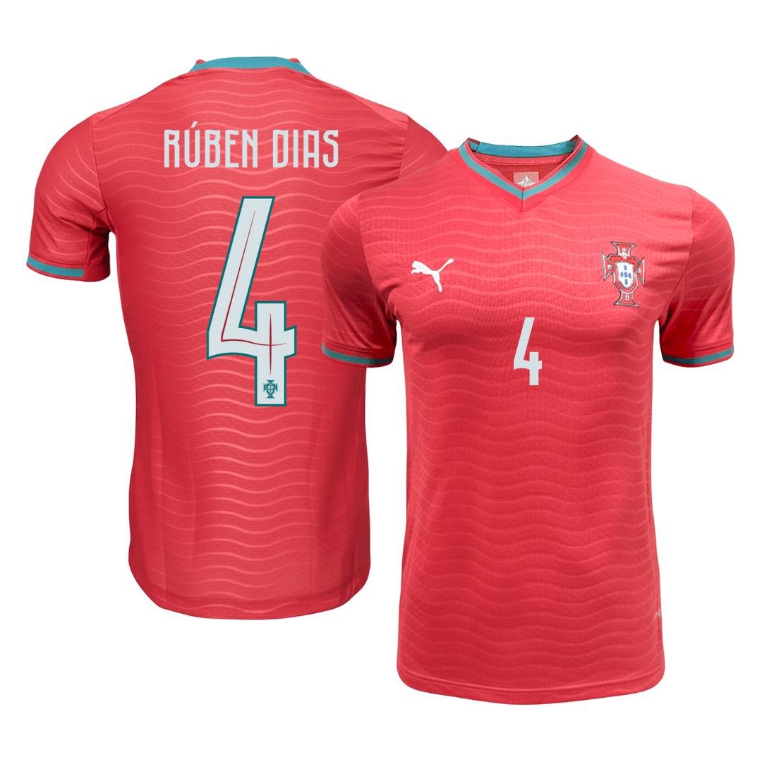 Portugal RÚBEN DIAS #4 Home Soccer Jersey Authentic 2026