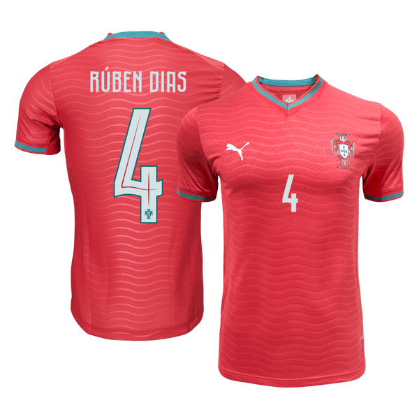 Portugal RÚBEN DIAS #4 Home Soccer Jersey Authentic 2026