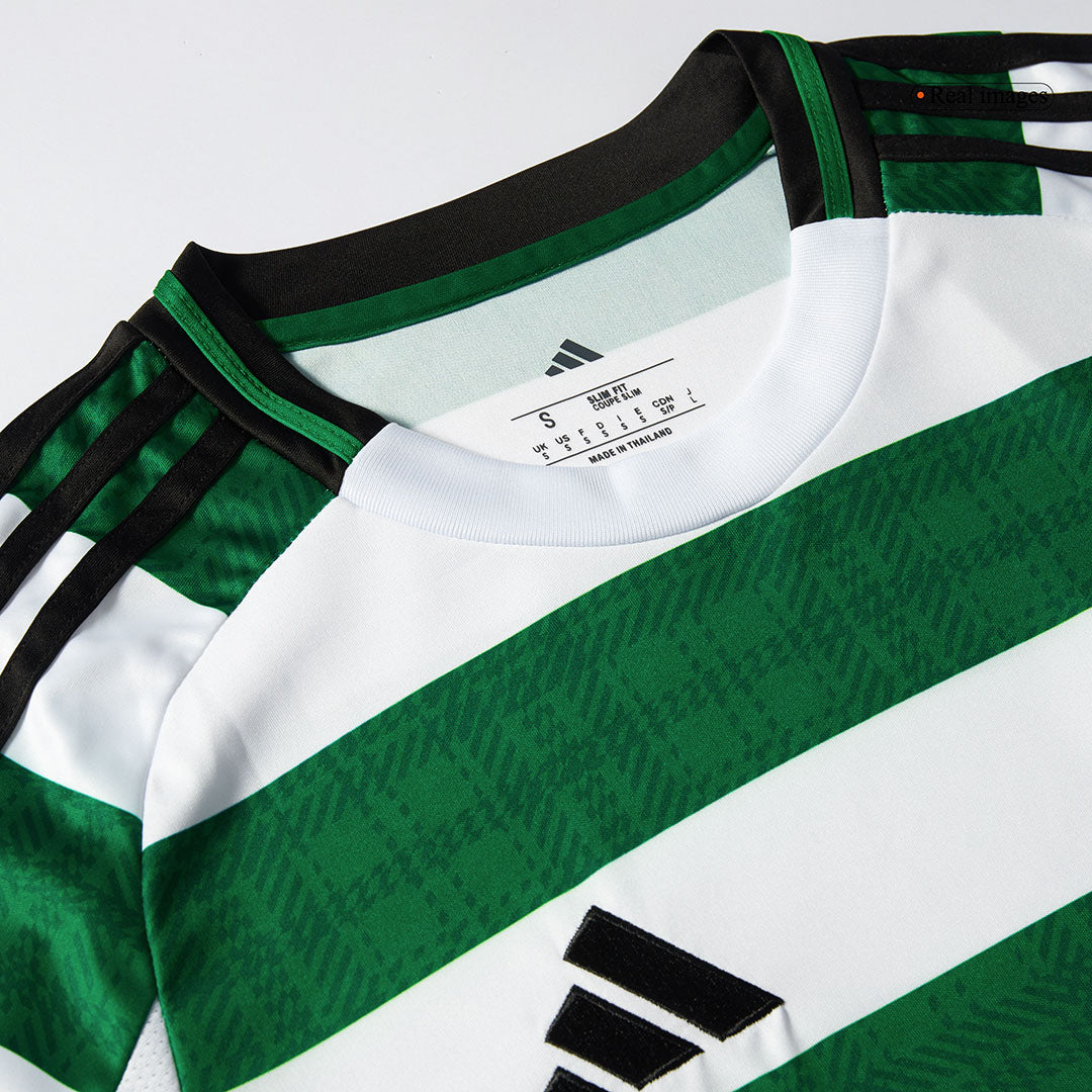 Camiseta de fútbol local del Celtic 2025/26 verde y blanco