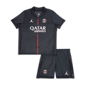 Kid's PSG Fourth Soccer Jersey Kit(Jersey+Shorts) 25/26 Black - Football Shirt | SmartJerseys | Official Quality