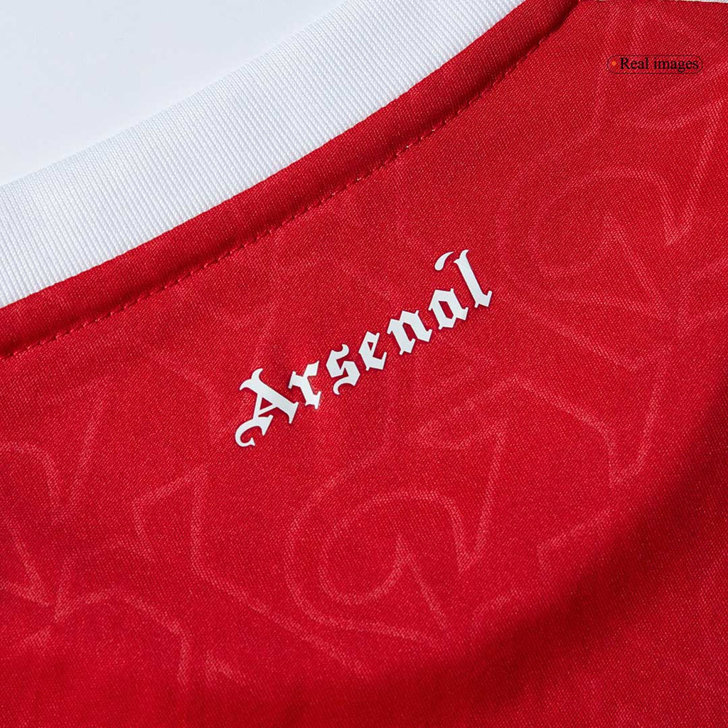 Kid's Arsenal Home Soccer Jersey Kit(Jersey+Shorts) 2025/26 Red