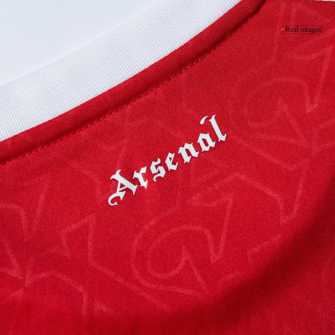 Kid's Arsenal Home Soccer Jersey Kit(Jersey+Shorts) 2025/26 Red