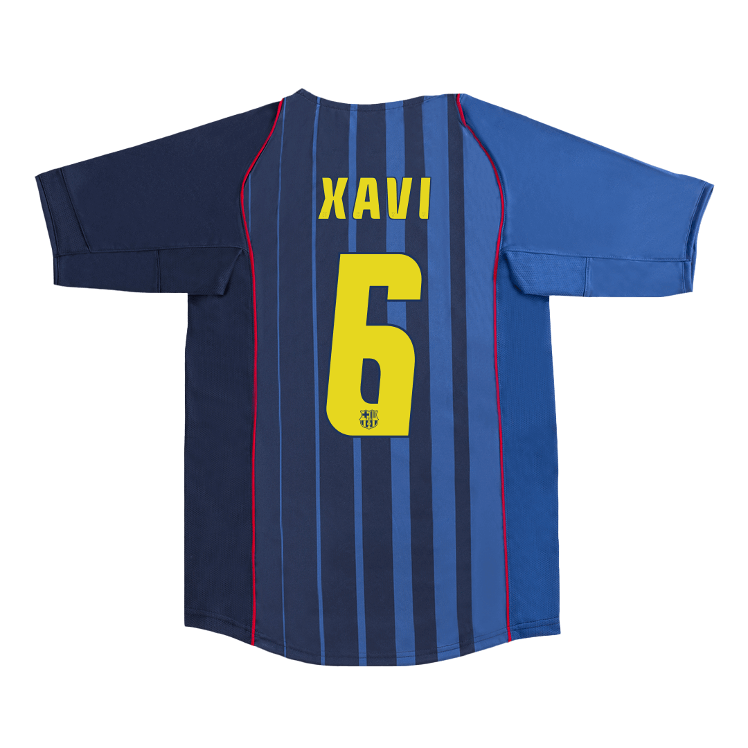 Barcelona XAVI #6 Away Soccer Jersey Retro 2004/05 - Football Shirt | SmartJerseys | Official Quality