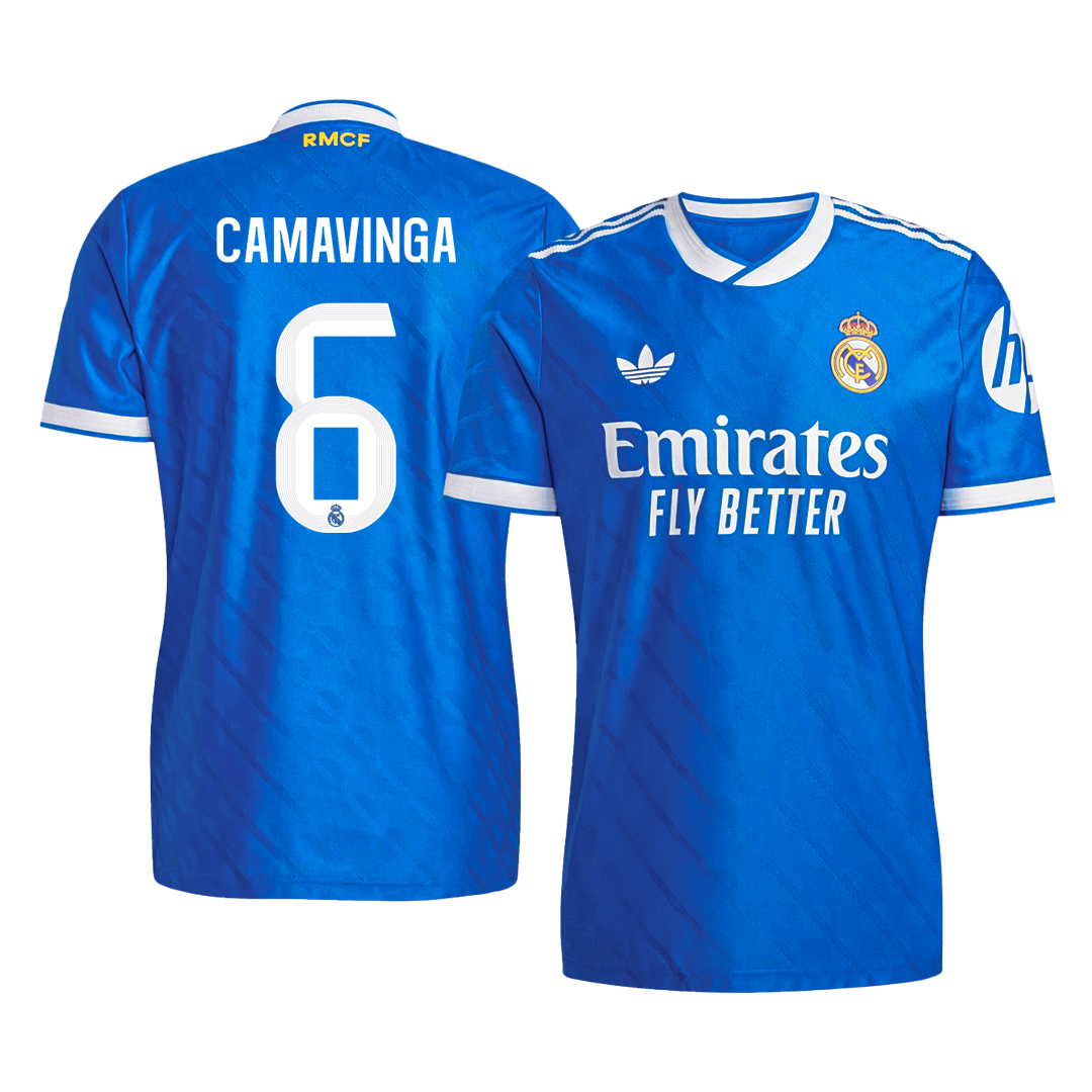 CAMAVINGA #6 Authentic Real Madrid Third Away Soccer Jersey 2025/26 Blue - Football Shirt | SmartJerseys | Official Quality