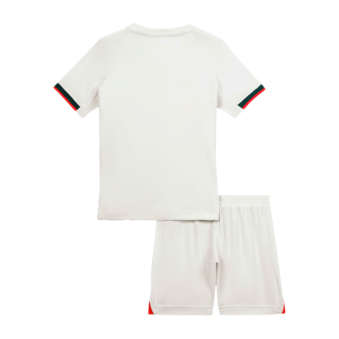 Camiseta de visitante del Chelsea 2025/26 para niños (camiseta y pantalón corto)
