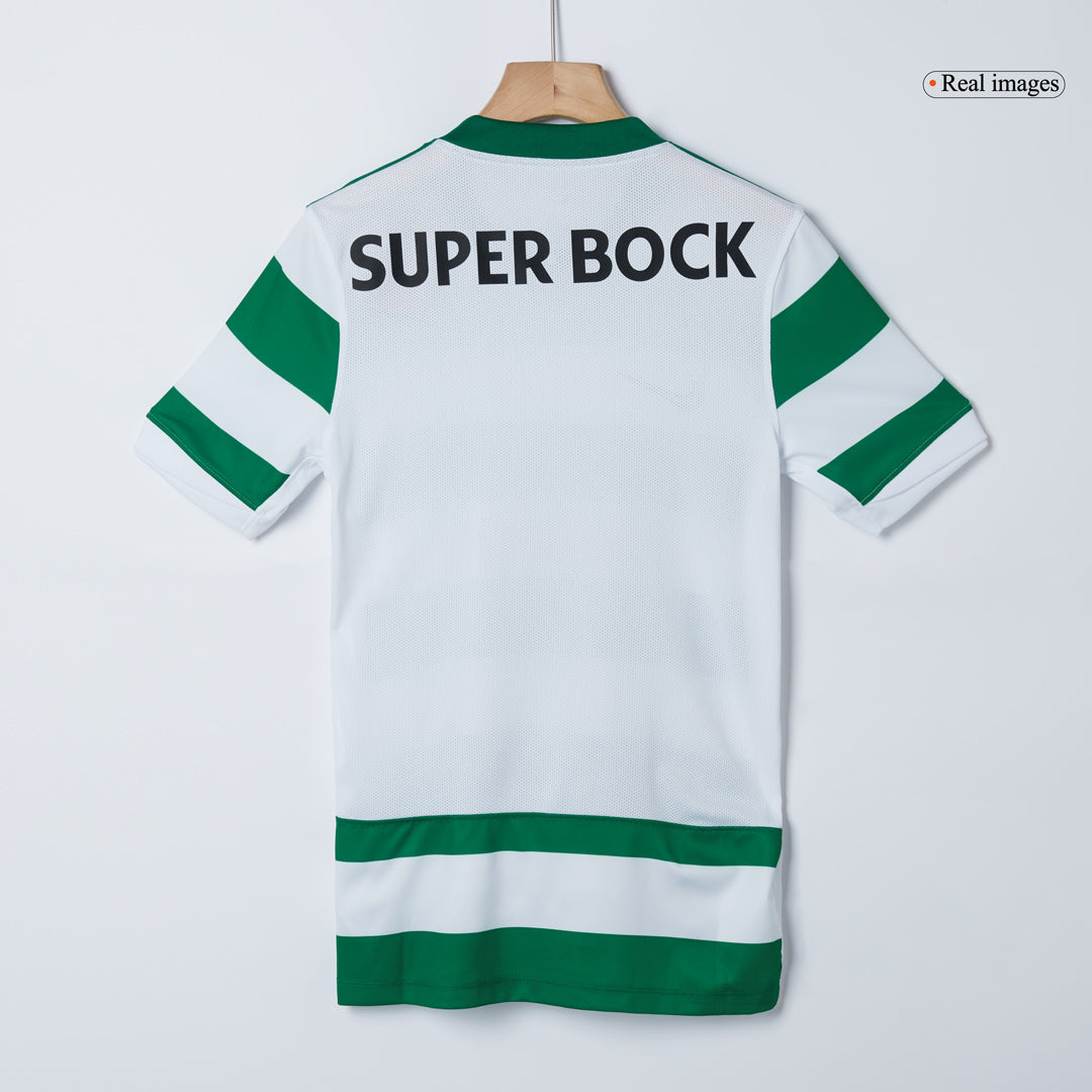 Camiseta de fútbol local del Sporting CP 25/26 verde y blanco