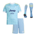 Kid's Juventus Away Soccer Jersey Kit(Jersey+Shorts+Socks)  25/26 Blue - Football Shirt | SmartJerseys | Official Quality