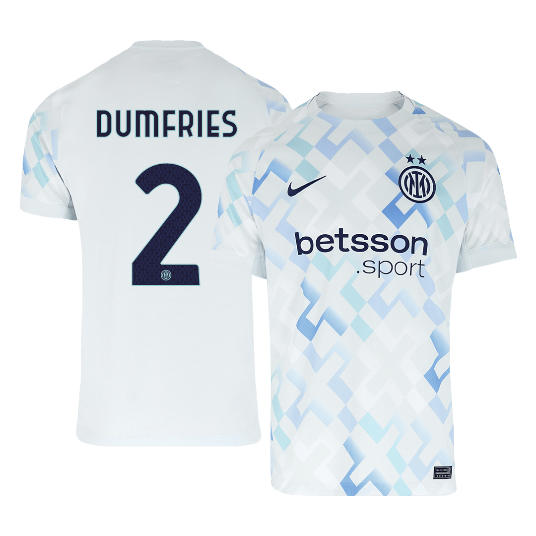 Inter Milan DUMFRIES #2 Away Soccer Jersey 2025/26 - Football Shirt | SmartJerseys | Official Quality