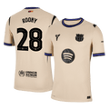 ROONY #28 Authentic Barcelona Away Soccer Jersey 2025/26 Yellow- UCL - Football Shirt | SmartJerseys | Official Quality