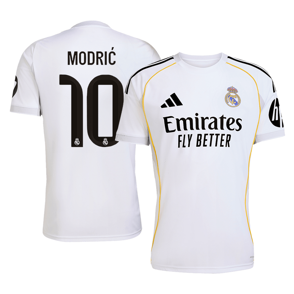 Real Madrid MODRIĆ #10 Home Soccer Jersey 2025/26 - Football Shirt | SmartJerseys | Official Quality