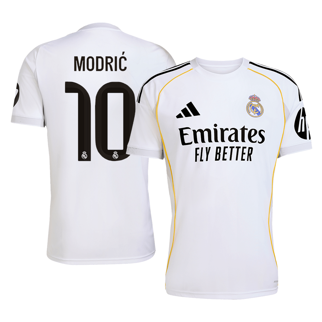 Real Madrid MODRIĆ #10 Home Soccer Jersey 2025/26 - Football Shirt | SmartJerseys | Official Quality