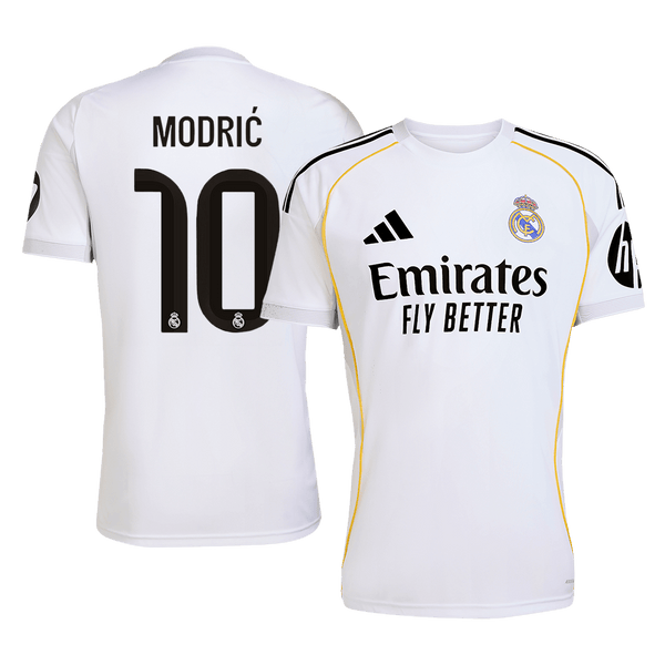 Real Madrid MODRIĆ #10 Home Soccer Jersey 2025/26 - Football Shirt | SmartJerseys | Official Quality