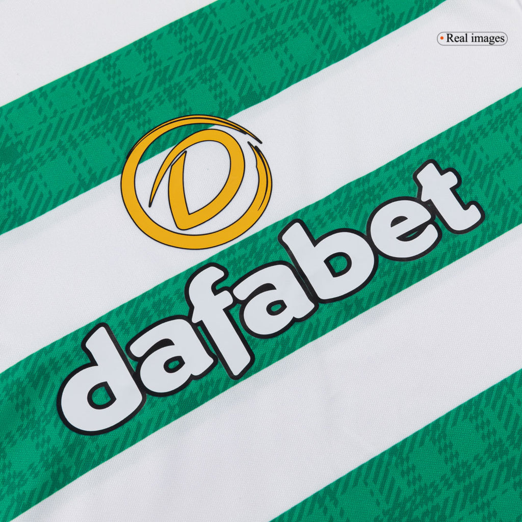 Kid's Celtic Home Soccer Jersey Kit(Jersey+Shorts) 25/26 Green&White