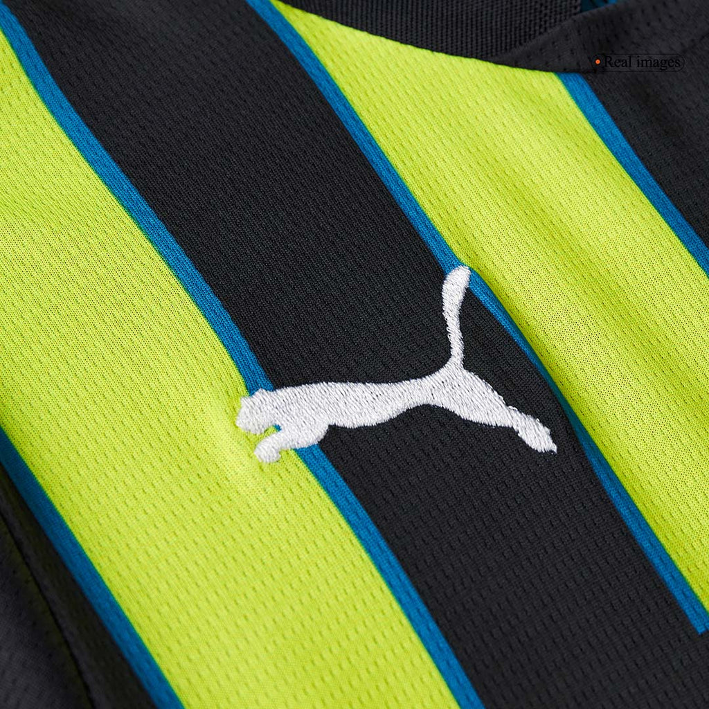 Manchester City Away Soccer Jersey Kit 2024/25 Kids(Jersey+Shorts)