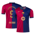 Barcelona LEWANDOWSKI #9 Home Jersey 2024/25 - Spotify Logo Without Text - Football Shirt | SmartJerseys | Official Quality