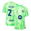 Barcelona F.DE JONG #21 Third Away Jersey 2024/25 - UCL（Spotify Logo Without Text） - Football Shirt | SmartJerseys | Official Quality